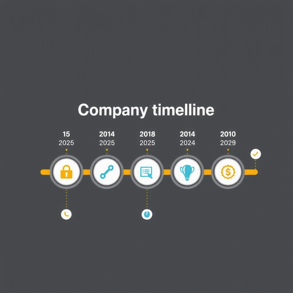 Company milestone timeline